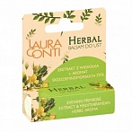 LAURA CONTI Herbal higiēnisks lūpu balzams ar prīmulas ekstraktu un Vidusjūras garšaugu aromātu 4,8g
