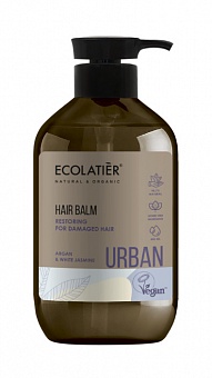 Ecolatier Urban balzams Argana&Baltais jasmīns, atjaunojošs,bojātiem matiem, 400ml